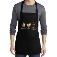 Peace Love Native Blood   Indigenous People Homela Medium-length Apron | Artistshot