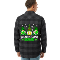 Funny Time For Shenanigans Squad St Patricks Day G Flannel Shirt | Artistshot