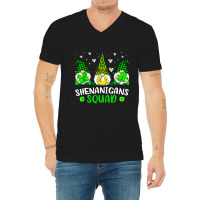 Funny Time For Shenanigans Squad St Patricks Day G V-neck Tee | Artistshot