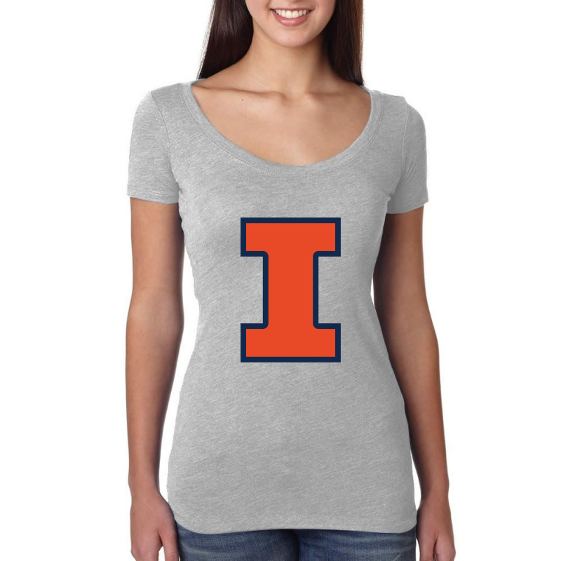 Illinois Fighting Illini, University Of Illinois, Uiuc, Geari Women's Triblend Scoop T-shirt by graysonnicholas9 | Artistshot