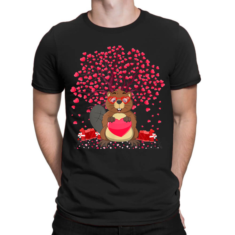 Beaver Animal Lover Funny Beaver Valentines Day He T-shirt | Artistshot