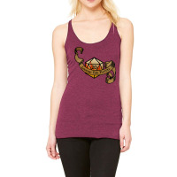 Looking For Players Flaming D20 T Shirt Racerback Tank | Artistshot