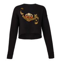 Looking For Players Flaming D20 T Shirt Cropped Sweater | Artistshot