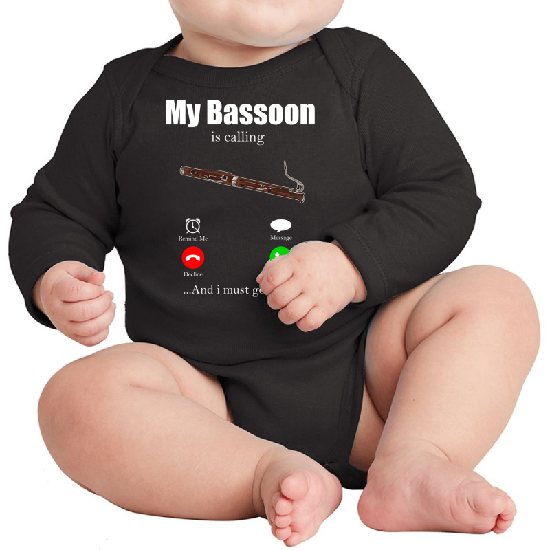 Bassoon Bassoon Orchestra Musical Instrument Oboe Long Sleeve Baby Bodysuit by ChuArt. | Artistshot