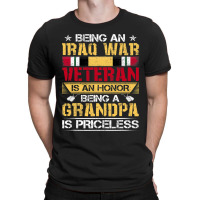 Being An Iraq War Veteran Is An Honor Grandpa Is P T-shirt | Artistshot