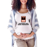 Lightning Bolt Ruins Friendships 7 Maternity Scoop Neck T-shirt | Artistshot