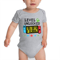 Level Unlocked 100 Days Of School Gamer Graphic Ar Baby Bodysuit | Artistshot