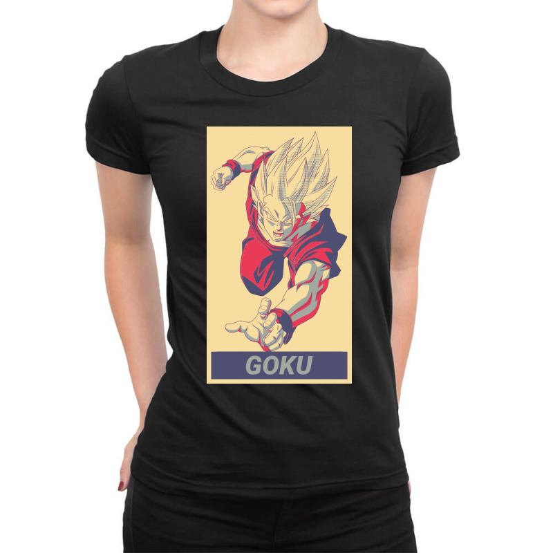 Goku Ladies Fitted T-Shirt by Kaydestx | Artistshot