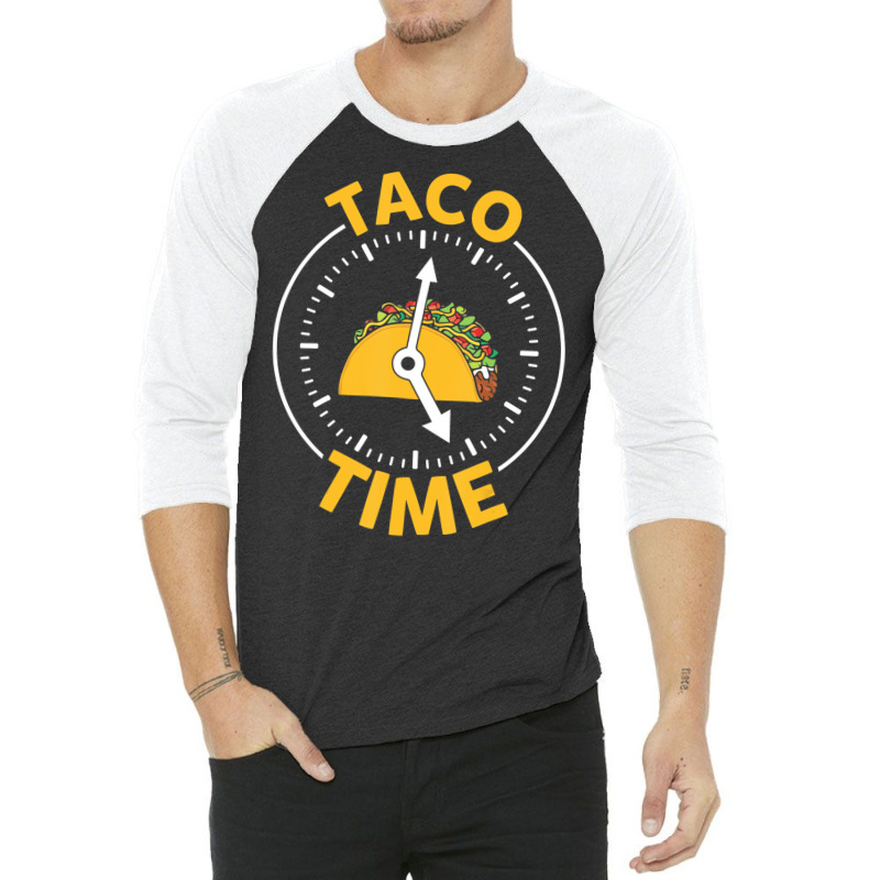 Taco Time Shirt Cinco De Mayo Men Women Kids Boys 3/4 Sleeve Shirt by ewubea | Artistshot