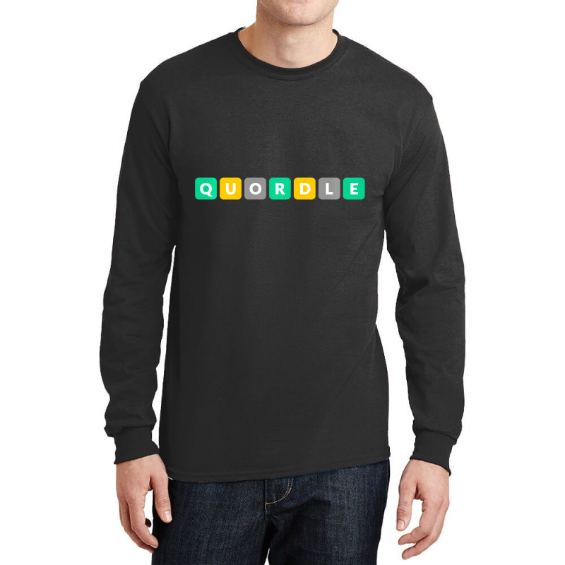 Quordle Online Word Daily Word Puzzle Game Gift Pu Long Sleeve Shirts | Artistshot