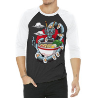 Dragon Oriental Sushi Design 3/4 Sleeve Shirt | Artistshot