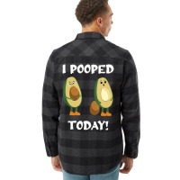 Proud Pooper Funny Poop Fart I Pooped Today T Shir Flannel Shirt | Artistshot