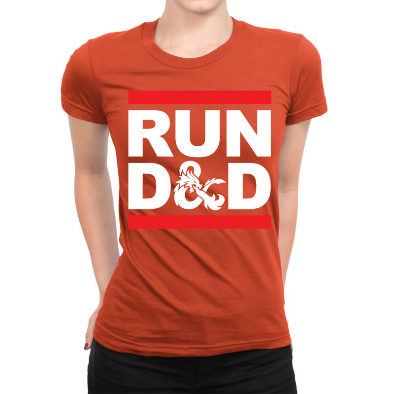 Run D&d Ladies Fitted T-Shirt by lapebiehle | Artistshot