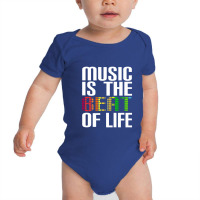 Music Is The Beat Of Life Novelty Gifts Baby Bodysuit | Artistshot