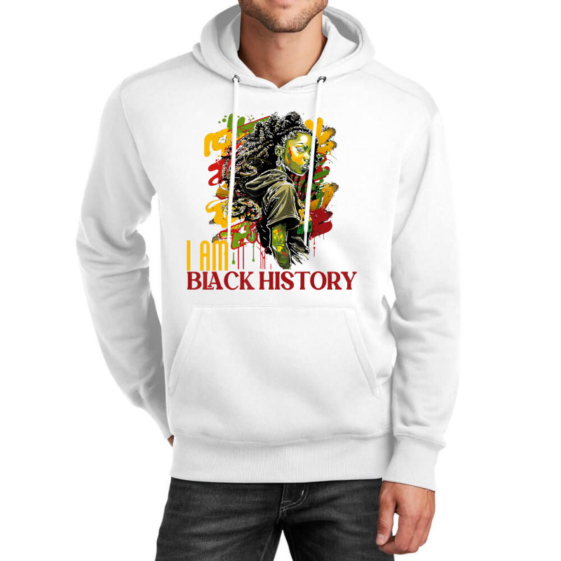 I Am Black History Month Strong And Confident 1st Unisex Hoodie by mogakino | Artistshot