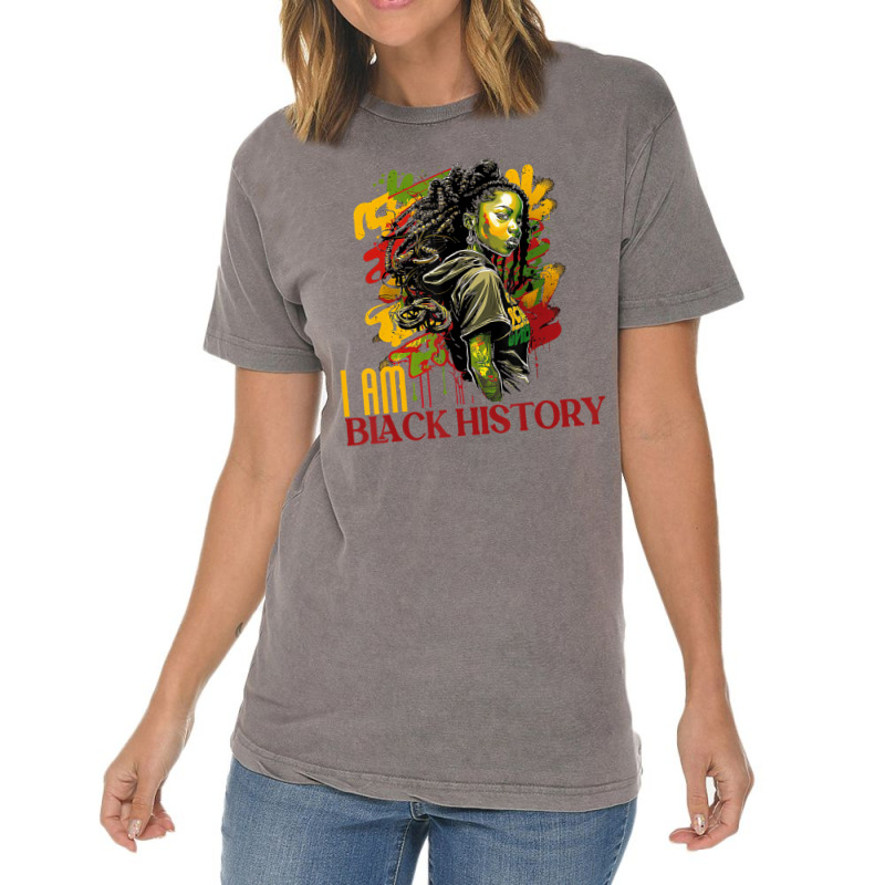 I Am Black History Month Strong And Confident 1st Vintage T-Shirt by mogakino | Artistshot