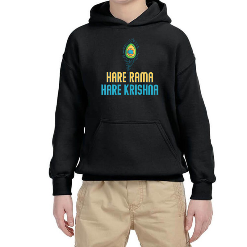 Hare Rama Hare Krishna T Shirt Youth Hoodie by voutsro | Artistshot