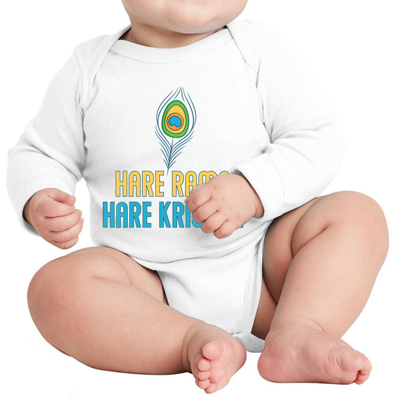 Hare Rama Hare Krishna T Shirt Long Sleeve Baby Bodysuit by voutsro | Artistshot