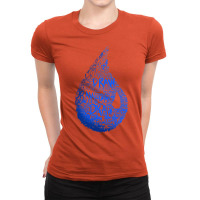 Mtg Blue Mana  Magic The Gathering Draw Sticker 13 Ladies Fitted T-shirt | Artistshot