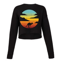 Kangaroo Retro Vintage Style 60s 70s Men Women Gif Cropped Sweater | Artistshot