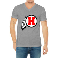 Huron High School V-neck Tee | Artistshot