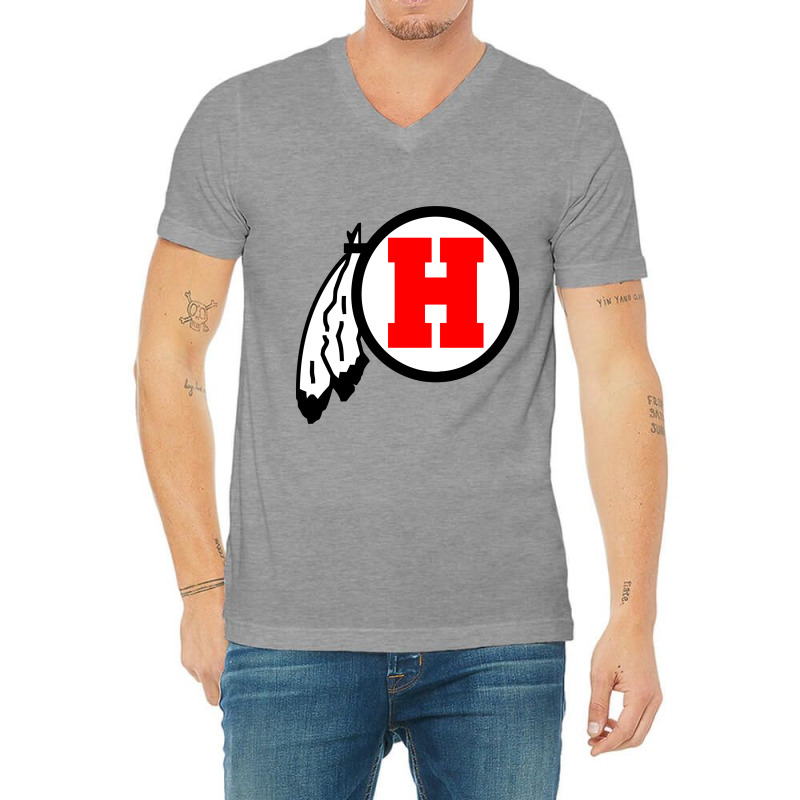 Huron High School V-neck Tee | Artistshot