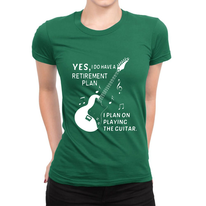 Retirement Novelty Guitarist Ladies Fitted T-Shirt by godongteles | Artistshot