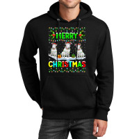 Xmas Lighting Santa Hat Merry Christmas Bull Terri Unisex Hoodie | Artistshot