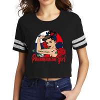 Panamanian Girl Panama Mujer PanamameÃ±a Flag T Scorecard Crop Tee | Artistshot