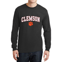 Clemson Tigers Arch Over Dark Heather Officially L Long Sleeve Shirts | Artistshot