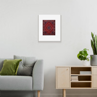 Oriental Rug Floor Pillow 1 Metal Print Vertical | Artistshot