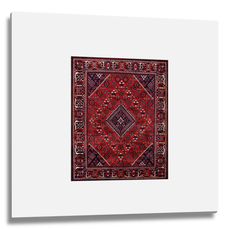 Oriental Rug Floor Pillow 1 Metal Print Square | Artistshot