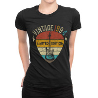 Guitar Lover 28 Year Old Gifts Vintage 1994 Limite Ladies Fitted T-shirt | Artistshot