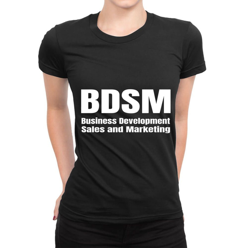 Humor Funny Bdsm Business Development Sales And Ma Ladies Fitted T-Shirt by refahnes | Artistshot