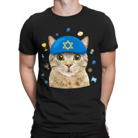 Happy Hanukkah Hanucat Cat Mom Pet Lovers Jewish H T-shirt | Artistshot