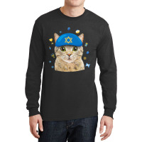 Happy Hanukkah Hanucat Cat Mom Pet Lovers Jewish H Long Sleeve Shirts | Artistshot