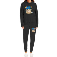 Happy Hanukkah Hanucat Cat Mom Pet Lovers Jewish H Hoodie & Jogger Set | Artistshot