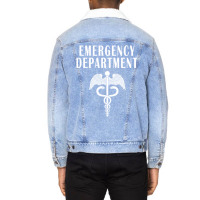 Emergency Department Emergency Room Healthcare Nur Unisex Sherpa-lined Denim Jacket | Artistshot