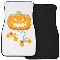 Halloween Video Gamer Pumpkin Jack O Lantern Boys Front Car Mat | Artistshot