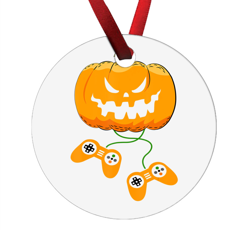 Halloween Video Gamer Pumpkin Jack O Lantern Boys Ornament | Artistshot