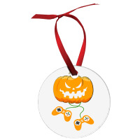 Halloween Video Gamer Pumpkin Jack O Lantern Boys Ornament | Artistshot