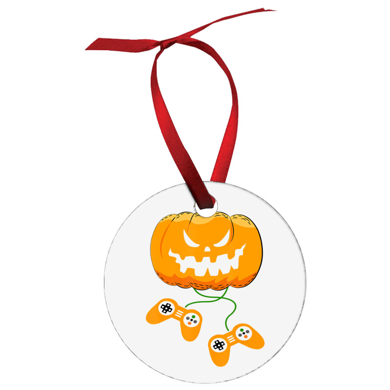 Halloween Video Gamer Pumpkin Jack O Lantern Boys Ornament | Artistshot