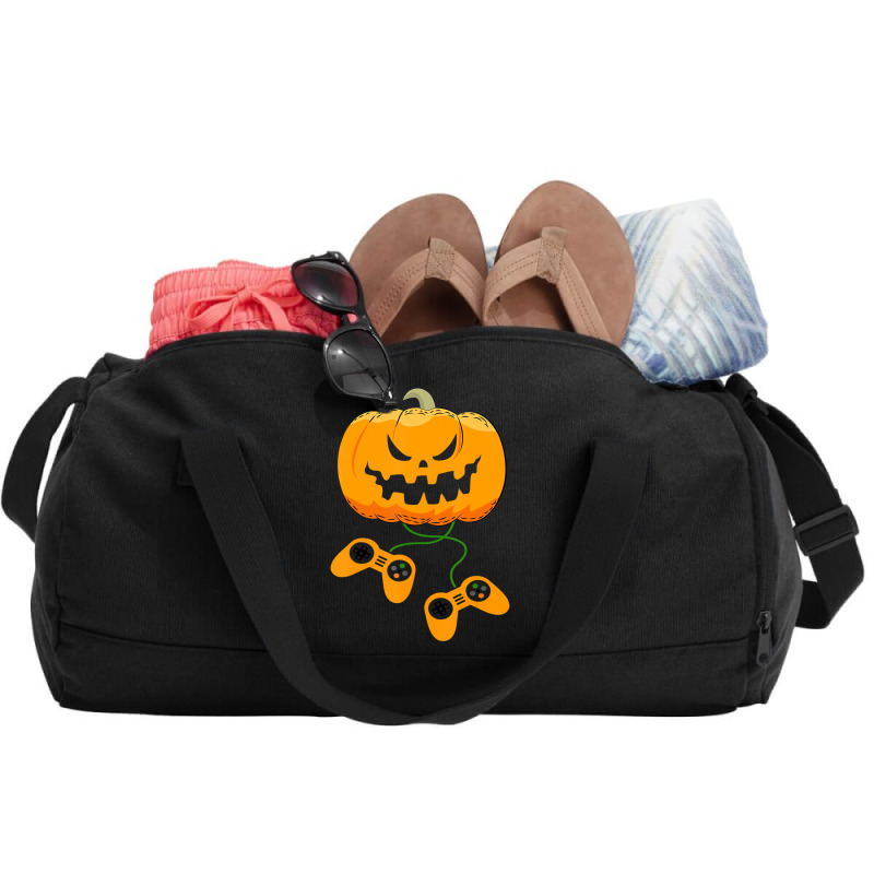 Halloween Video Gamer Pumpkin Jack O Lantern Boys Duffel Bag | Artistshot