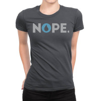 Nope Magic The Gathering Control Blue Player 15 Ladies Fitted T-shirt | Artistshot