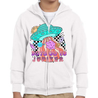 Boys Go To Jupiter Outer Space Retro Valentineâ Youth Zipper Hoodie | Artistshot