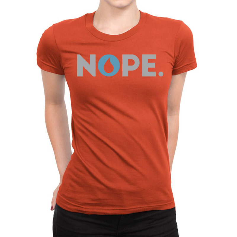 Nope Magic The Gathering Control Blue Player 29 Ladies Fitted T-Shirt by hubricdelpr | Artistshot