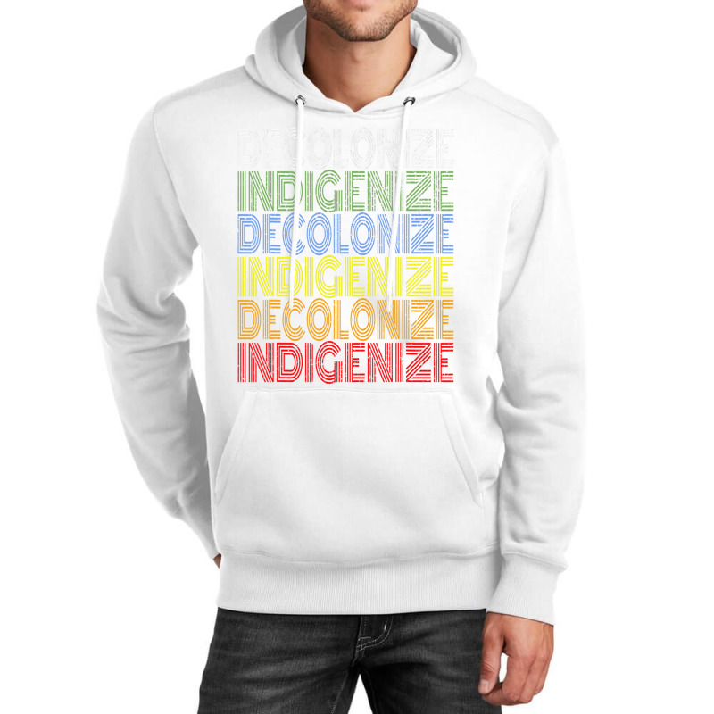 Decolonize Indigenize Shirt Native American Educat Unisex Hoodie | Artistshot