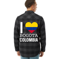 I Love Bogota Colombia Flag Map Colombian Pride Ca Flannel Shirt | Artistshot