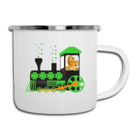 Dinosaur On Train St Patrick's Day Train Irish Sha Camper Cup | Artistshot