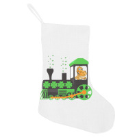 Dinosaur On Train St Patrick's Day Train Irish Sha Holiday Stocking | Artistshot